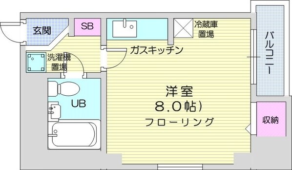 札幌駅 徒歩9分 3階の物件間取画像